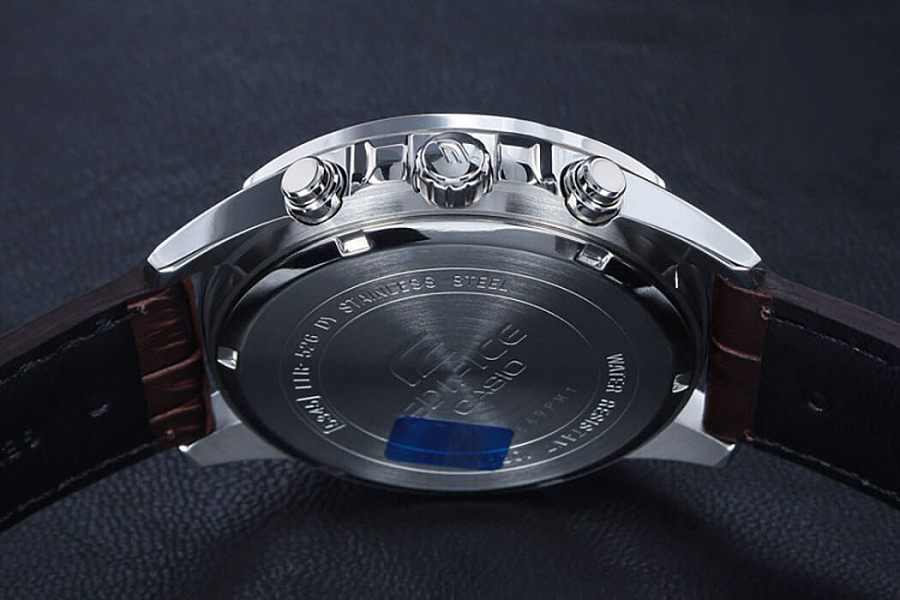 Часы Casio Edifice EFR-526L-7AVUDF (EFR-526L-7A) — кожаный, мужские