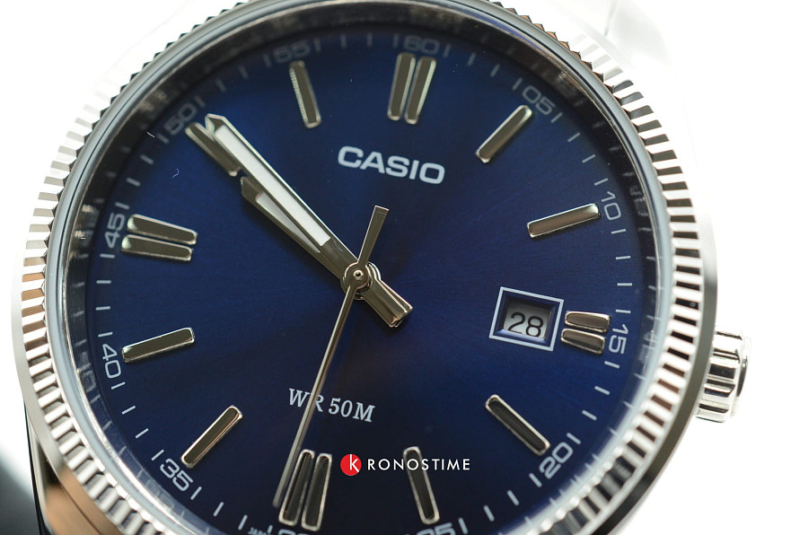 Часы Casio MTP-1302PD-2A — синий, латунь металл
