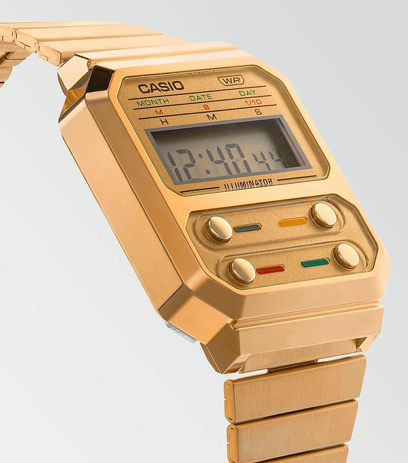 Часы Casio Vintage A100WEG-9A — нержавеющая сталь, мужские