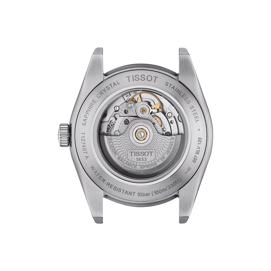 Часы Tissot Gentleman Powermatic 80 Silicium T127.407.11.091.01 — нержавеющая сталь, мужские