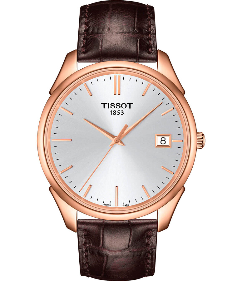 Часы Tissot Vintage 18K Gold T920.410.76.031.00 — мужские, серебристый