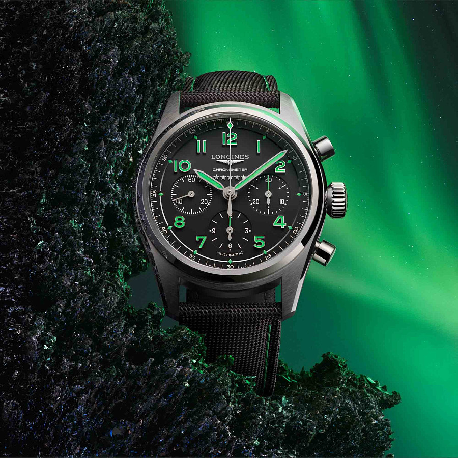 Часы Longines Spirit Pioneer Edition L3.829.1.53.2 — мужские, черный