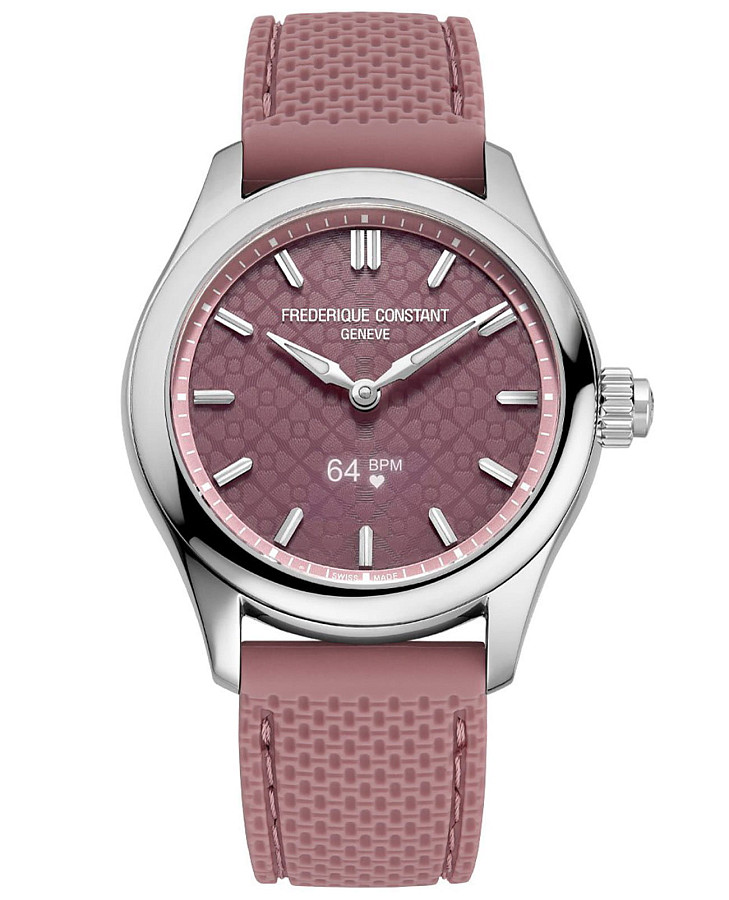 Часы Frederique Constant Smartwatch Ladies Vitality FC-286BRGS3B6 — женские, розовый