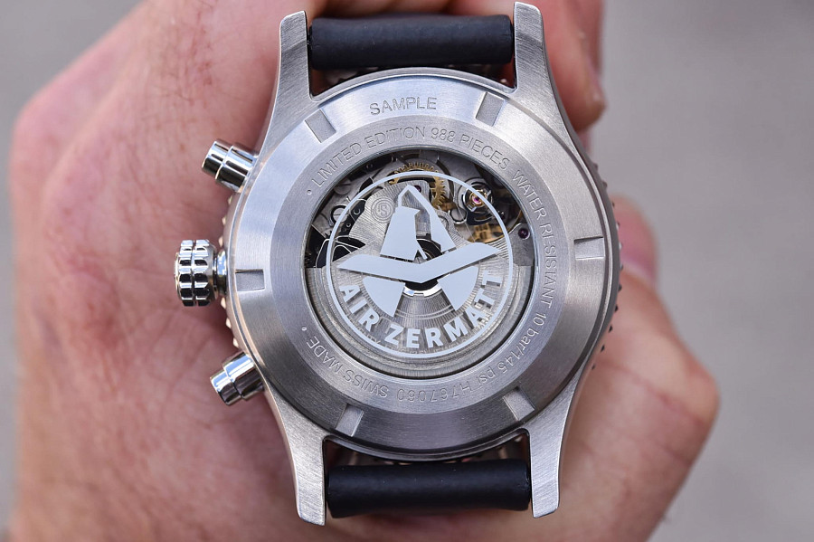 Часы Hamilton Khaki Aviation Converter Air Zermatt Limited Edition H76706730 — черный, механические