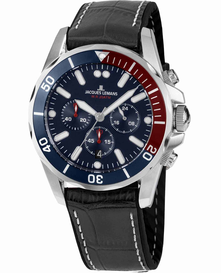 Часы Jacques Lemans Sport 1-2091B — мужские, синий