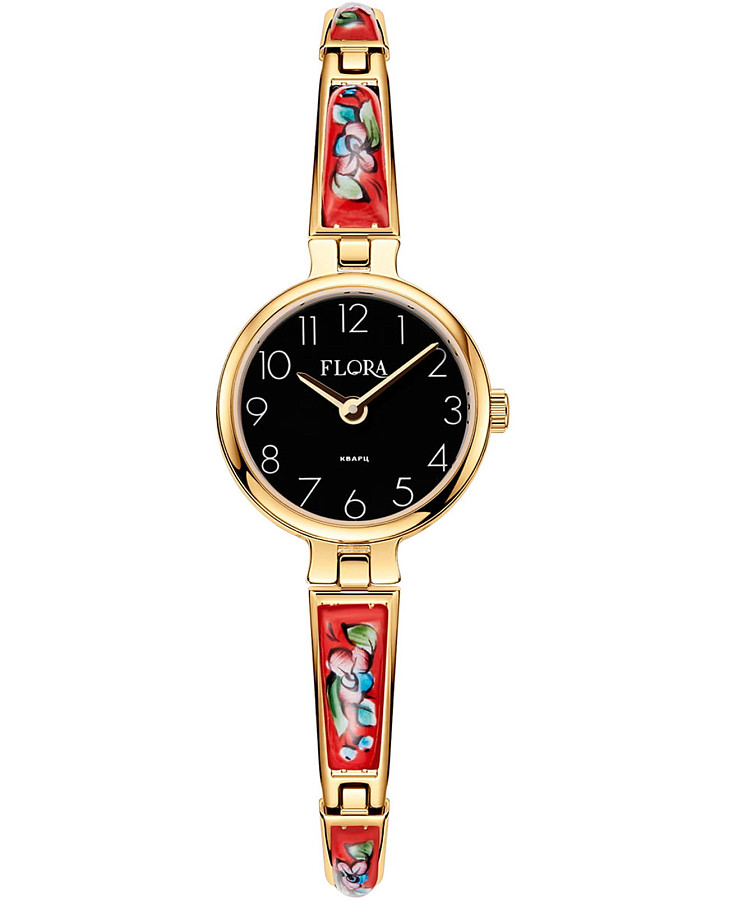 Часы УЧЗ Flora 1704F-7 — женские, черный