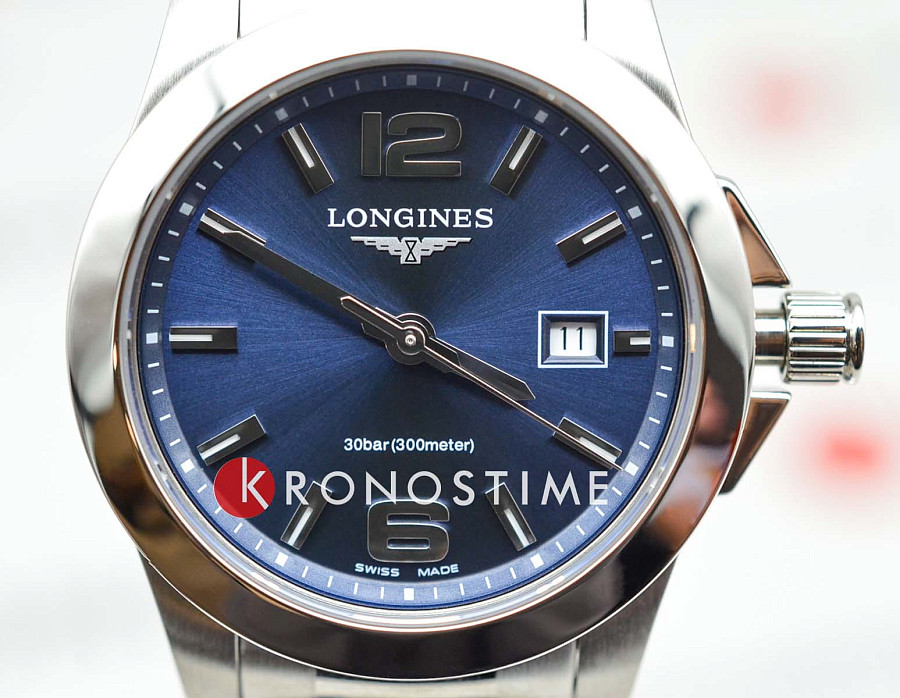 Часы Longines Conquest L3.376.4.96.6 — металл сталь, Швейцария