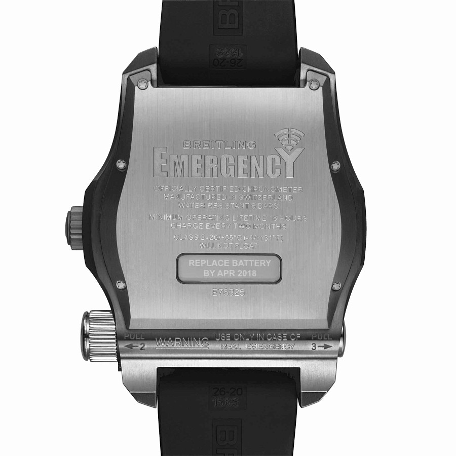 Часы Breitling Emergency E76325221B1S1 — кварцевые, металл титан