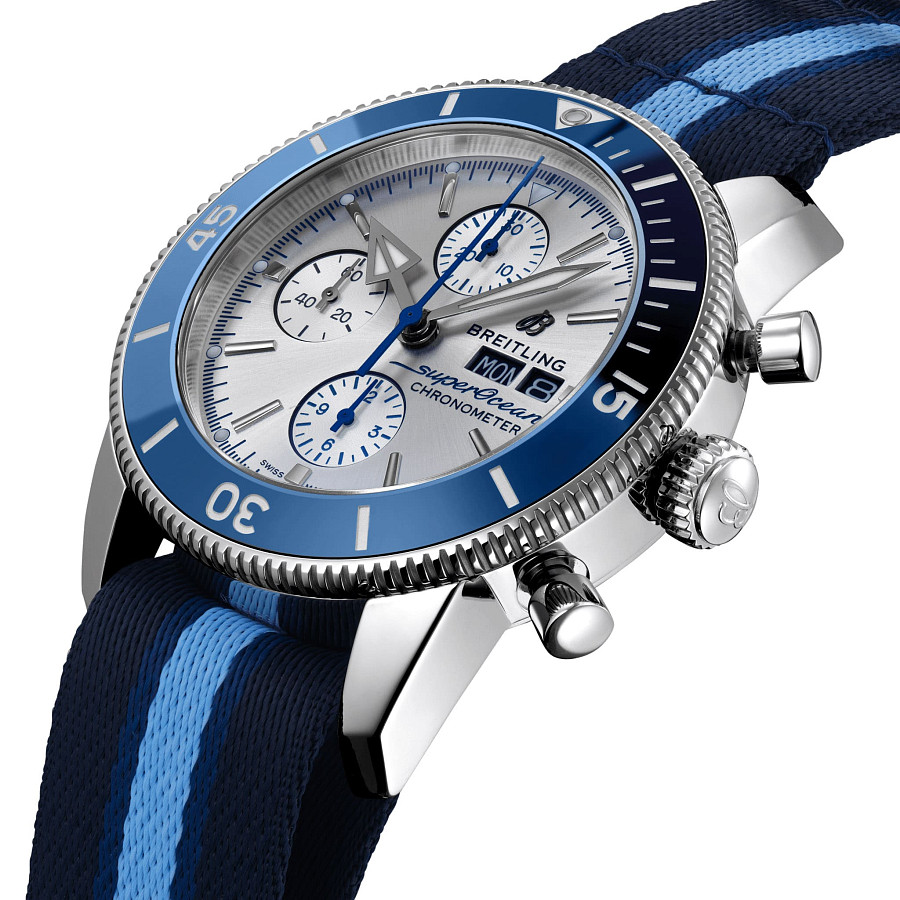 Часы Breitling Superocean Heritage Chronograph 44 Ocean Conservancy Limited Edition A133131A1G1W1 — механические, сталь металл