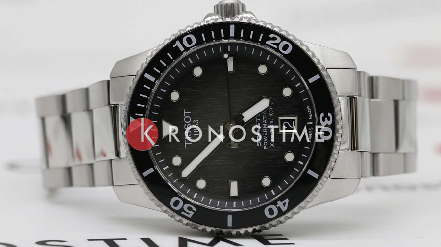 Часы Tissot Seastar 1000 Powermatic 80 T120.807.11.051.00 — мужские, серебристый