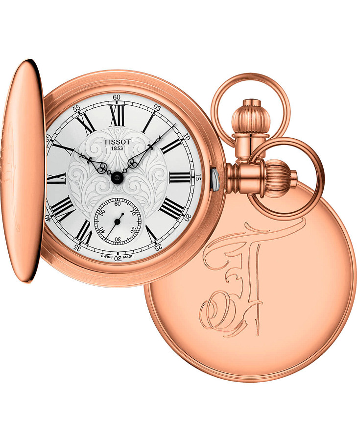 Часы Tissot Savonnette Mechanical T864.405.99.033.01 — мужские, белый