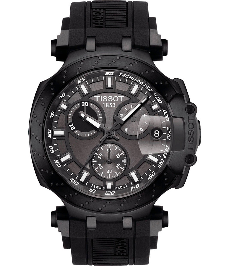 Часы Tissot T-Race Chronograph T115.417.37.061.03 — мужские, черный