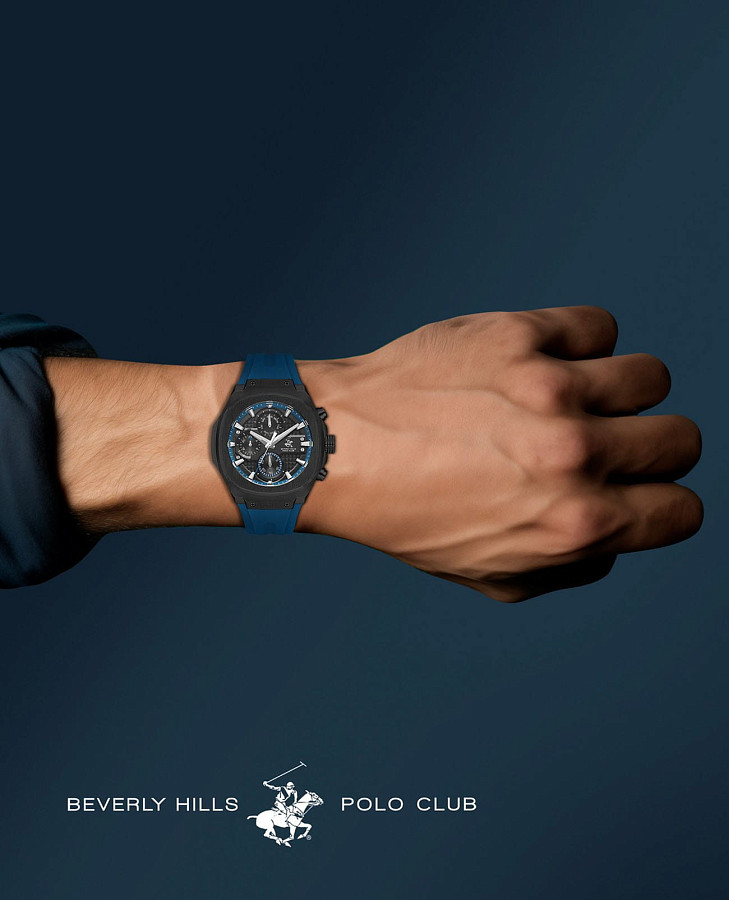 Часы Beverly Hills Polo Club Quartz BP3623X.659 — каучук, мужские