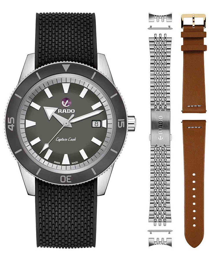 Часы Rado Captain Cook Automatic R32505019 — мужские, зеленый