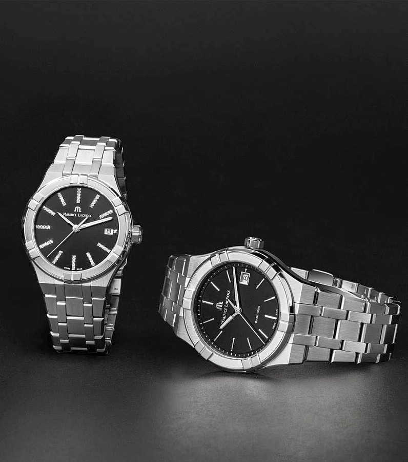 Часы Maurice Lacroix Aikon Quartz AI1106-SS002-350-1 — нержавеющая сталь, женские