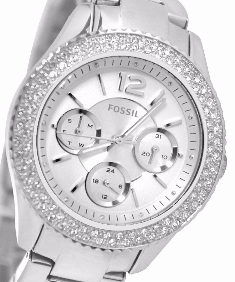 Часы Fossil Bannon ES3588 — кварцевые, металл сталь