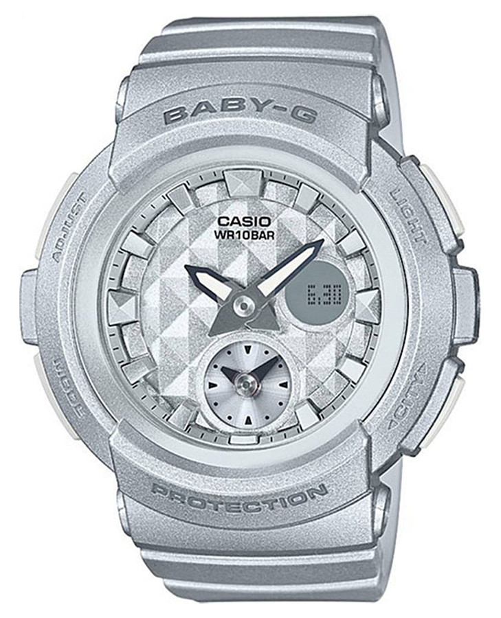 Часы Casio Baby-G BGA-195-8A — женские, серебристый