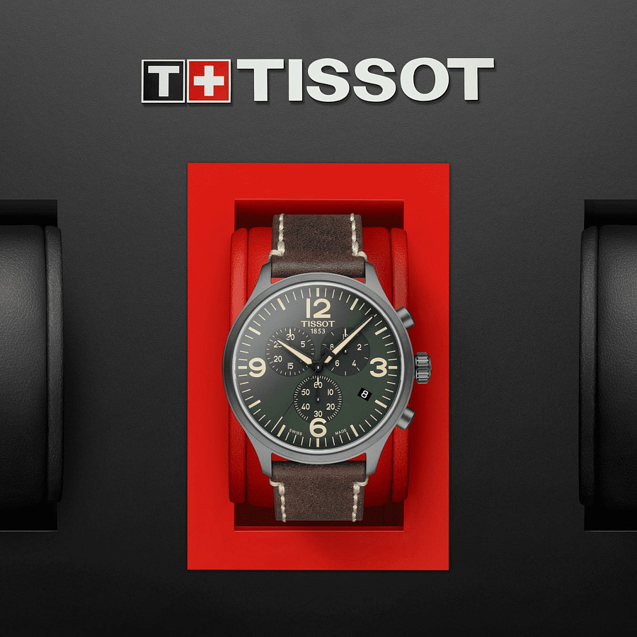 Часы Tissot Chrono XL T116.617.36.097.00 — кожаный, мужские