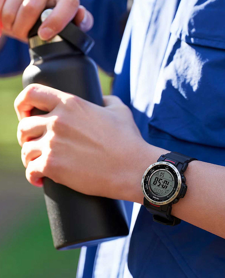 Часы Casio Pro Trek PRW-35-1ADR (PRW-35-1A) — кварцевые, металл сталь пластик