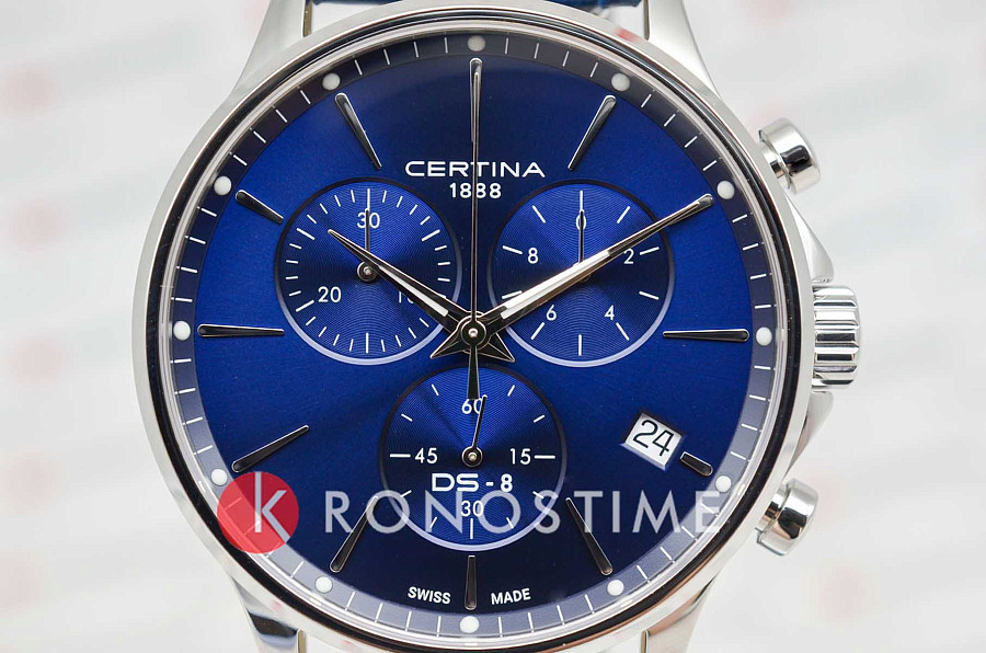Часы Certina DS-8 Chrono C045.417.16.041.00 — сталь металл, Швейцария