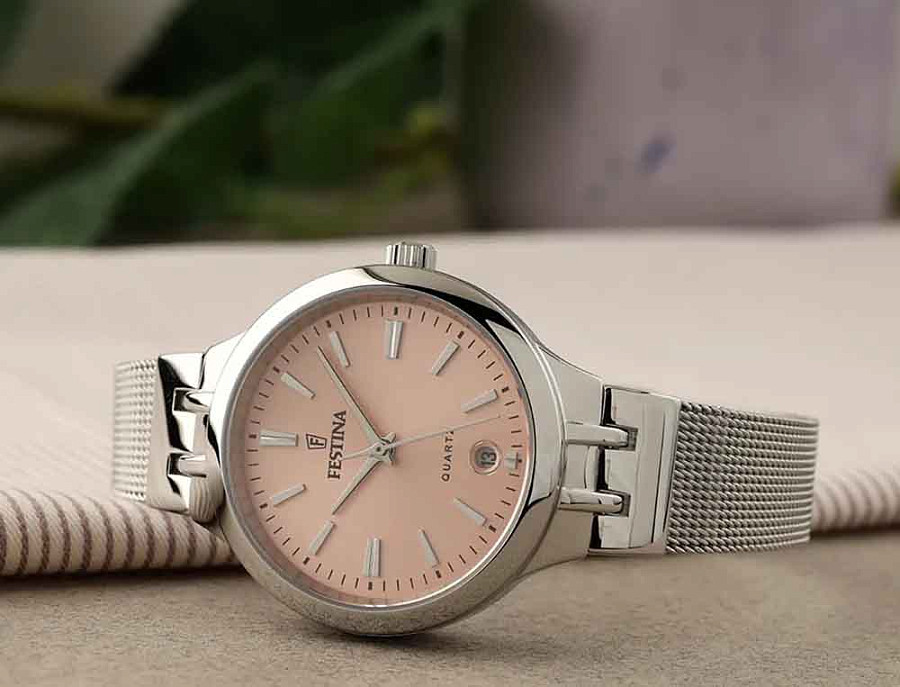 Часы Festina Mademoiselle F20712/3 — розовый, металл сталь