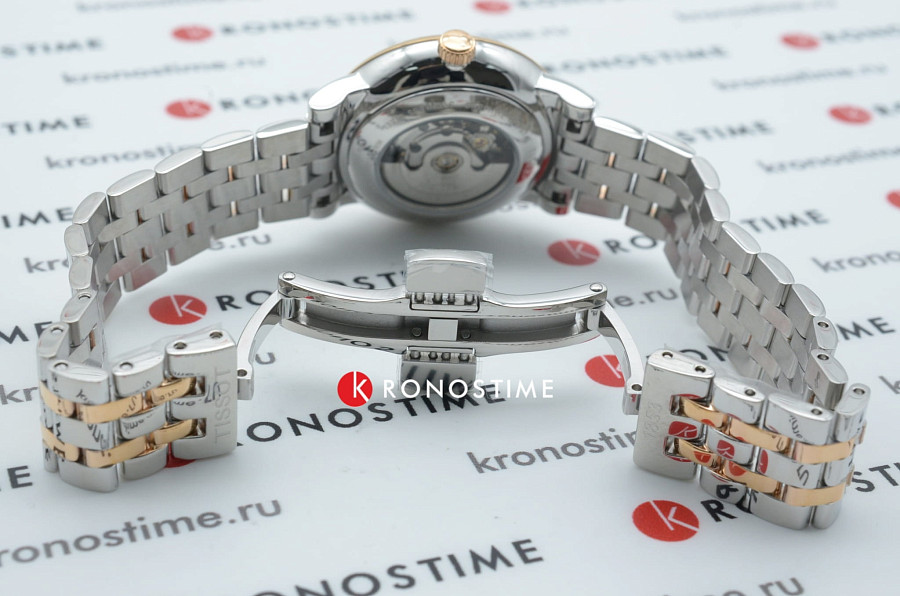Часы Tissot Carson Automatic Lady T122.207.22.036.00 — женские, двухцветный