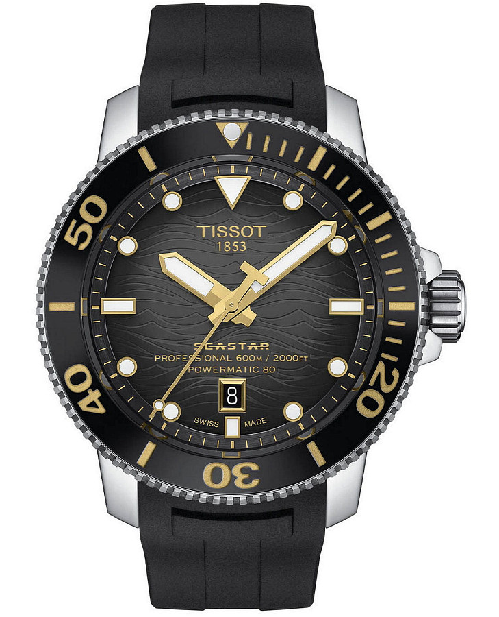 Часы Tissot Seastar 2000 Professional Powermatic 80 T120.607.17.441.01 — мужские, черный