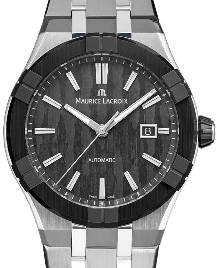 Часы Maurice Lacroix Aikon Automatic 43 mm AC6008-SSL22-330-1 — механические, сталь металл