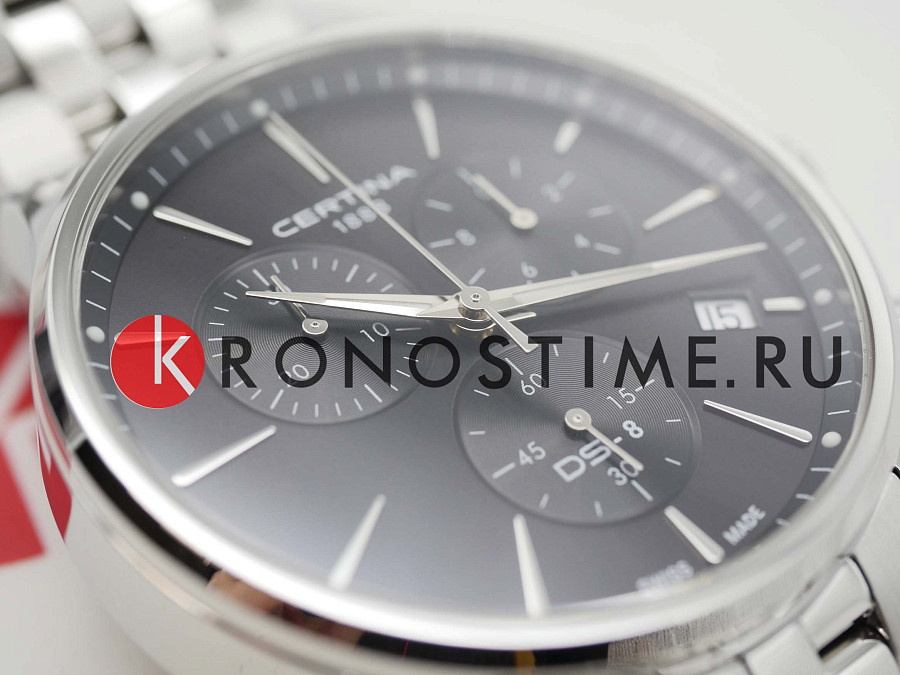 Часы Certina DS-8 Chrono C045.417.11.051.00 — сталь металл, Швейцария
