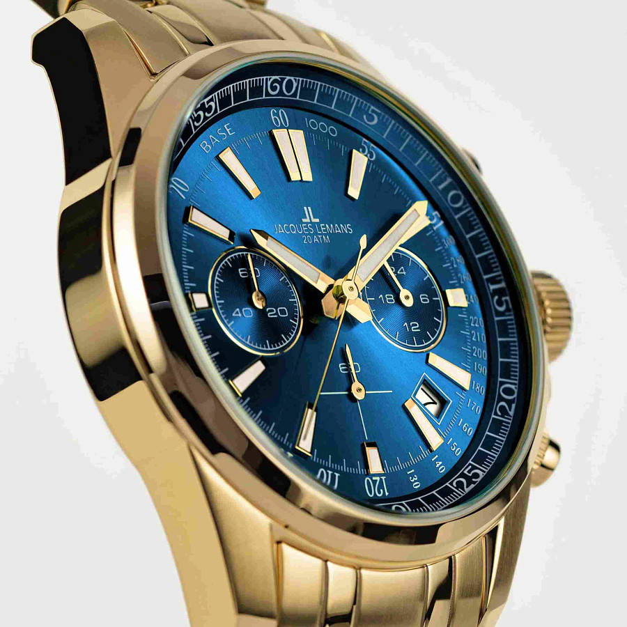 Часы Jacques Lemans Liverpool 1-2117Zi — нержавеющая сталь с pvd-покрытием, мужские