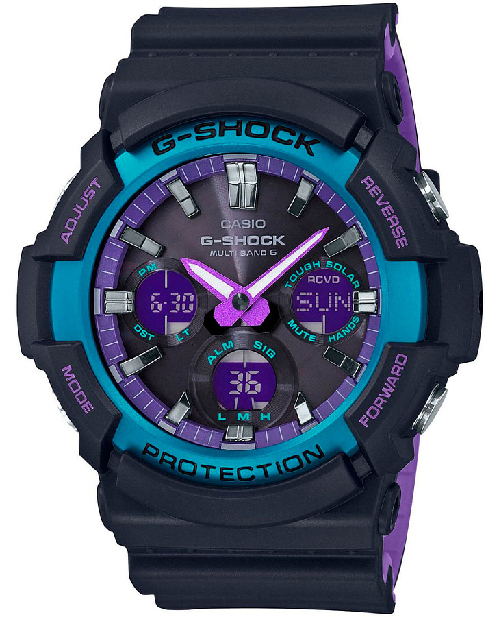 Часы Casio G-Shock GAW-100BL-1A — мужские, черный