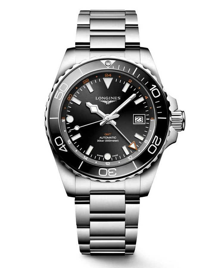 Часы Longines HydroConquest L3.790.4.56.6 — мужские, черный