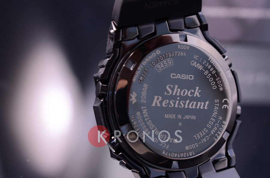 Часы Casio G-Shock GMW-B5000GD-1 — черный, сталь металл
