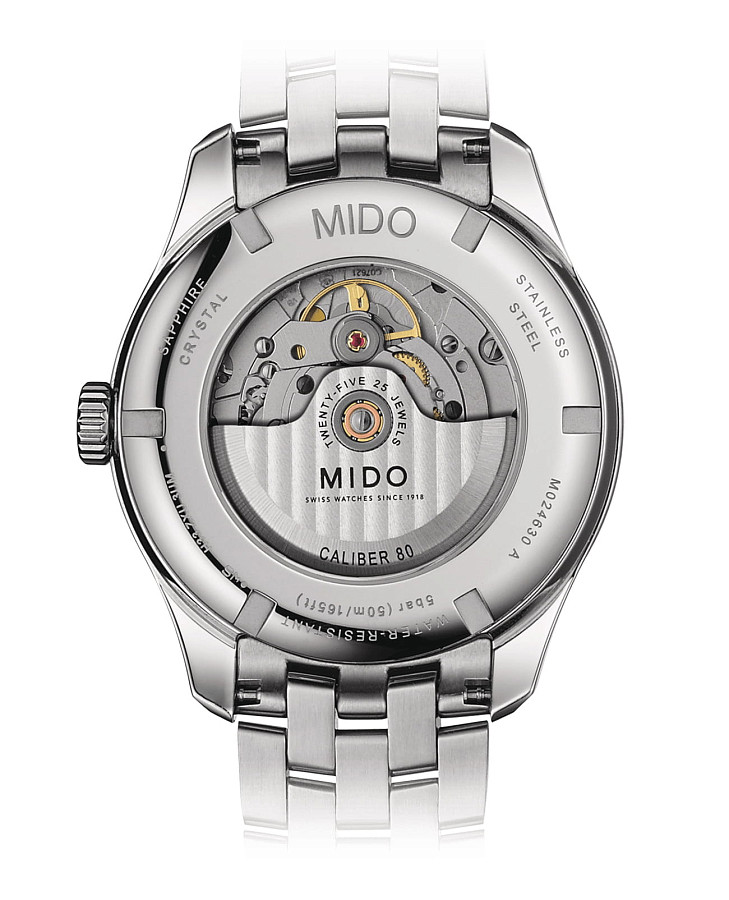 Часы Mido Belluna Sunray M024.630.11.061.00 — механические, металл сталь
