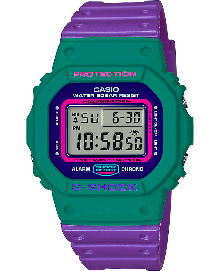 Часы Casio G-Shock DW-5600TB-6 — мужские, красный