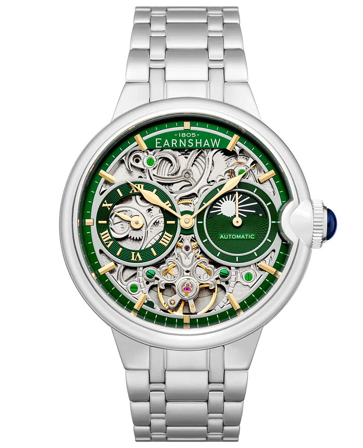 Часы Earnshaw Barallier ES-8242-66 — мужские, зеленый