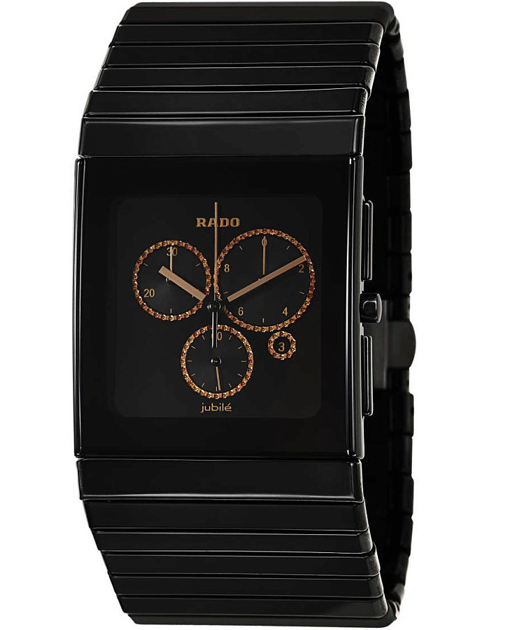 Часы Rado Ceramica R21714722 — мужские, черный