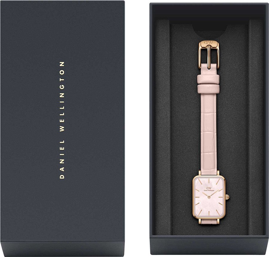 Часы Daniel Wellington Quadro Pressed Sheffeld DW00100508 — кожаный, женские