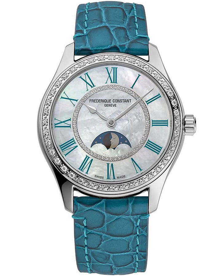 Часы Frederique Constant Classics Elegance Luna FC-331MPWTD3BD6 — женские, перламутровый
