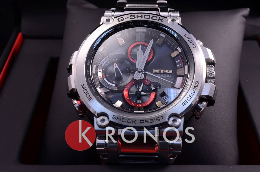 Часы Casio G-Shock Premium MTG-B1000D-1A — черный, сталь металл пластик