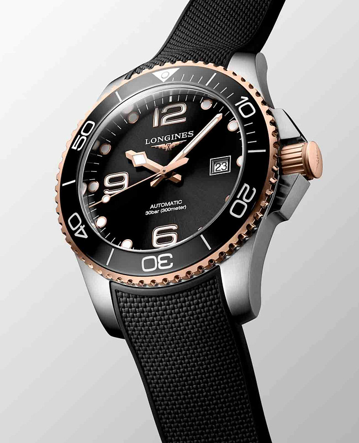 Часы Longines HydroConquest L3.782.3.58.9 — каучук, мужские