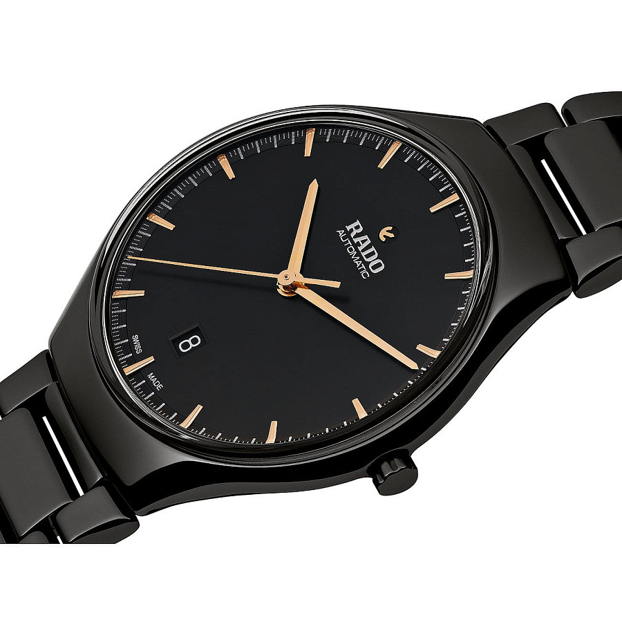 Часы Rado True Thinline Automatic R27113172 — механические, керамика