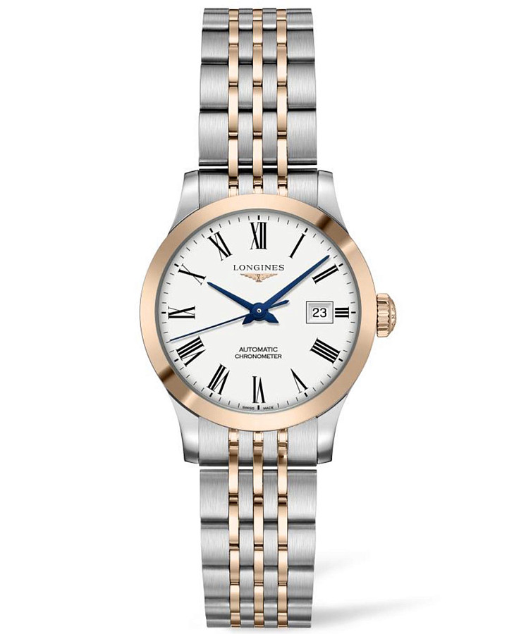 Часы Longines Record Collection L2.321.5.11.7 — женские, белый