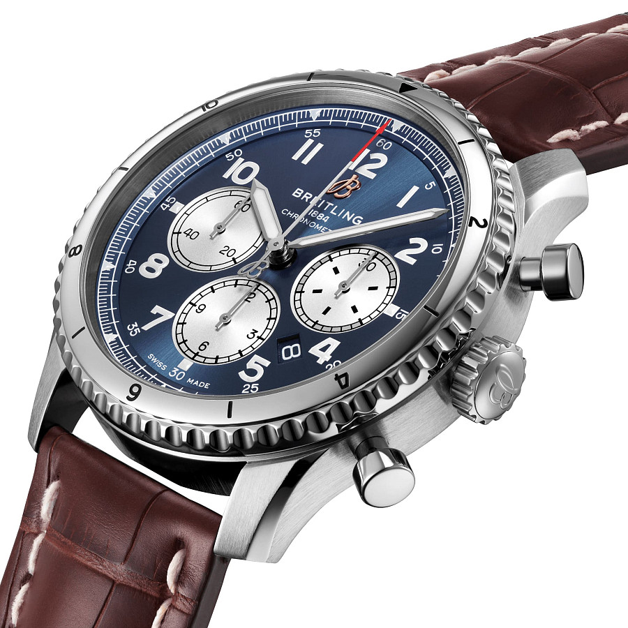 Часы Breitling Aviator 8 B01 Chronograph 43 AB0119131C1P2 — механические, металл сталь