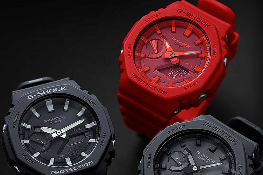 Часы Casio G-Shock GA-2100-4ADR (GA-2100-4A) — карбон пластик, пластик