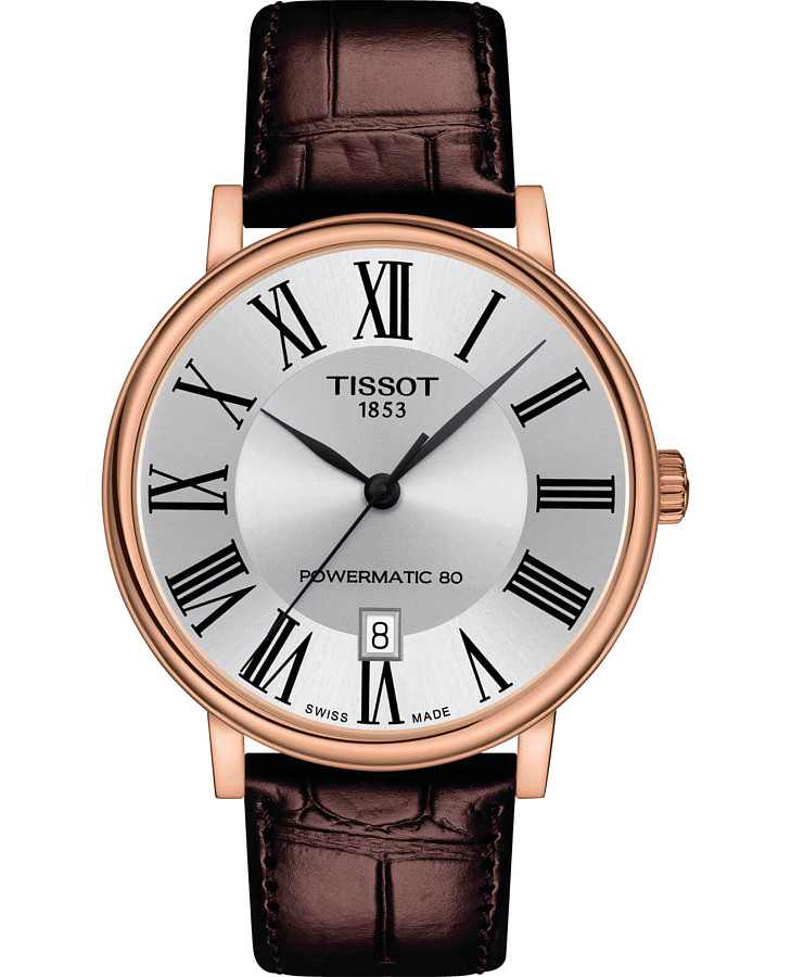 Часы Tissot Carson Premium Powermatic 80 T122.407.36.033.00 — мужские, серебристый