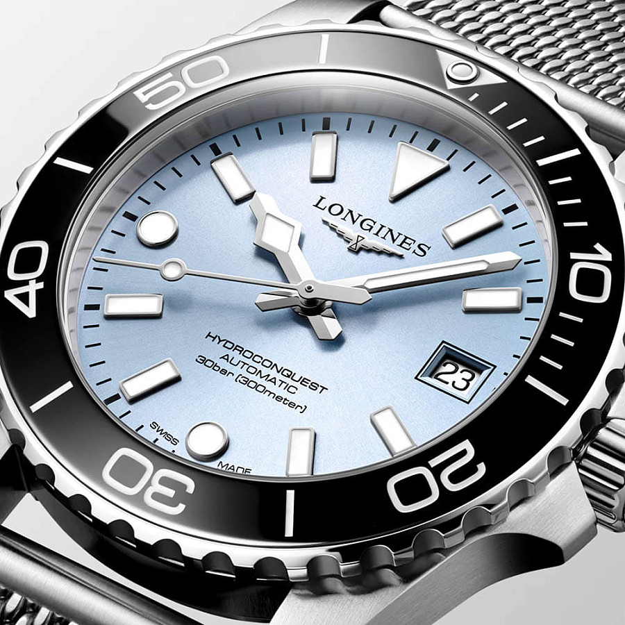 Часы Longines HydroConquest L3.779.4.99.6 — нержавеющая сталь, мужские