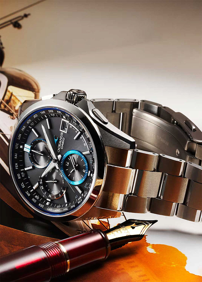 Часы Casio Oceanus OCW-T2600-1A — титановый, мужские