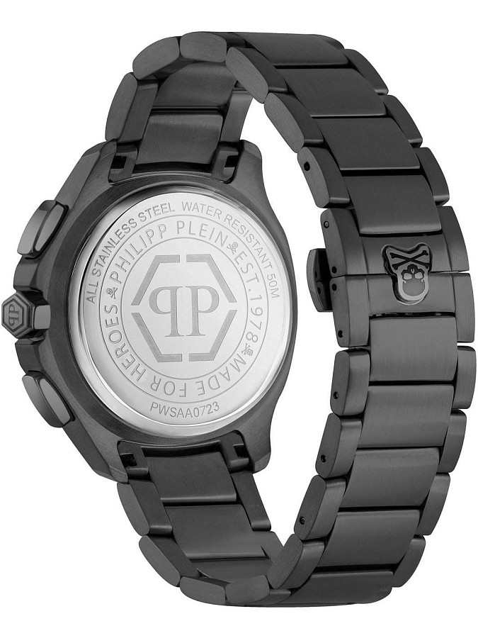 Часы Philipp Plein Plein Philipp PWSAA0723 — нержавеющая сталь с ip-покрытием, мужские
