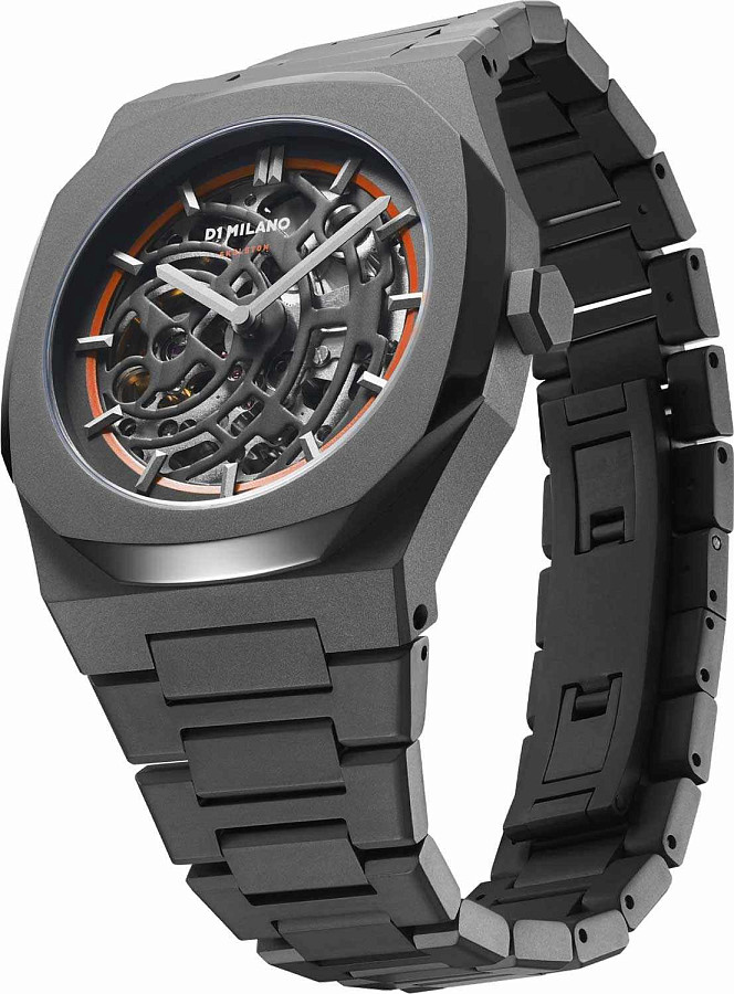 Часы D1 Milano Skeleton SKBJ06 — механические, сталь металл